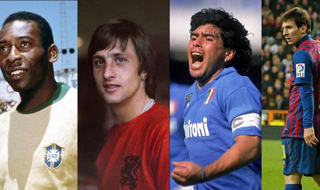 From pre-war period to the new millennium: the "top 11" football players of each generation